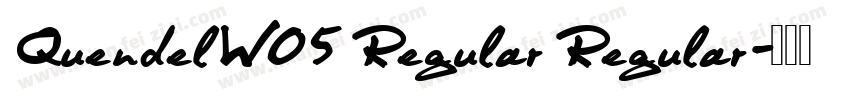 QuendelW05 Regular Regular字体转换